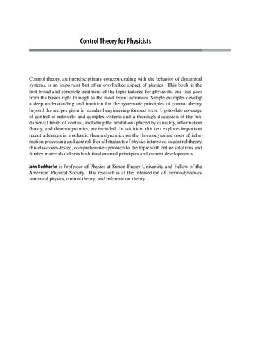 Control Theory for Physicists