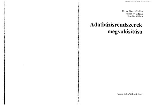 Adatbázisrendszerek megvalósítása