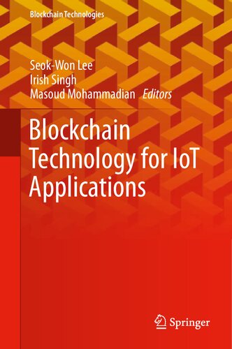 Blockchain Technology for IoT Applications (Blockchain Technologies)