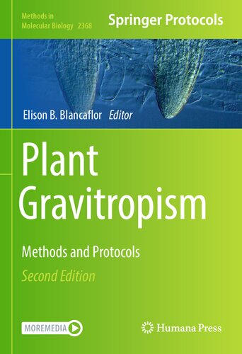 Plant gravitropism : methods and protocols