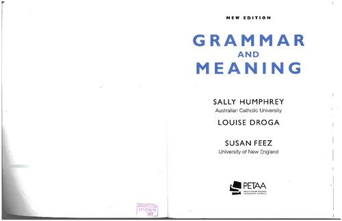 Grammar and meaning