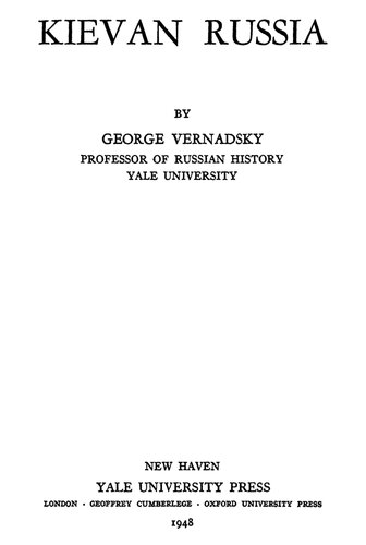 History of Russia, Vol 2: Kievan Russia