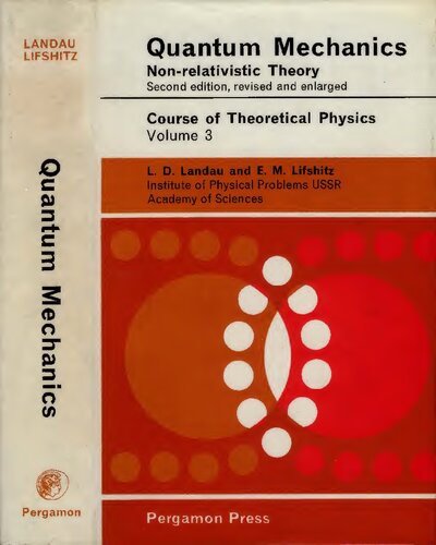 : Vol. 3, Quantum Mechanics: Non-Relativistic Theory
