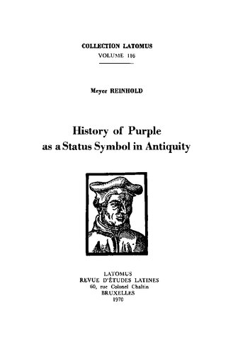 History of Purple as A Status Symbol in Antiquity