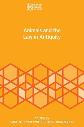 Animals and the Law in Antiquity