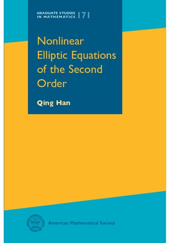 Nonlinear Elliptic Equations of the Second Order (Graduate Studies in Mathematics)