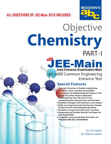 Modern s ABC of Objective Chemistry Part I & Part II Jee-Main Dr S P Jauhar Dr Sheenu Jauhar