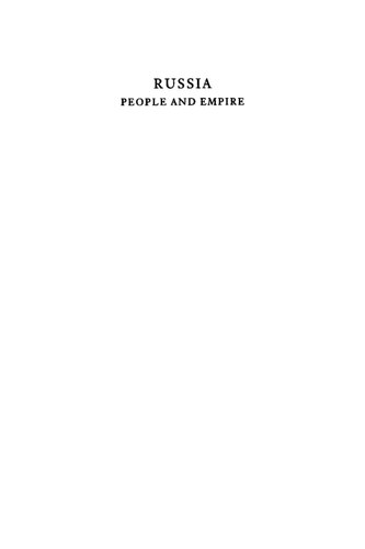 Russia: People and Empire, 1552-1917