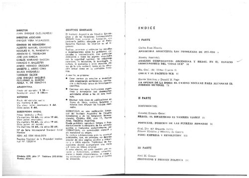 Revista Estrategia - Análisis Comparativo. Argentino y Brasil en el Espacio Geoeconómico del 'Cono Sur'