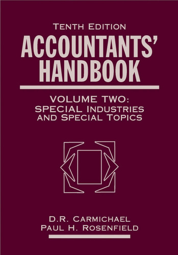 Accountants' Handbook, 2 Volume Set ()
