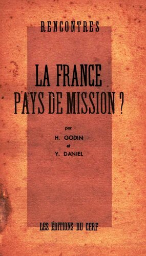 La France, pays de mission?