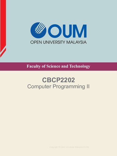 Open University Malaysia Computer Programming 2
