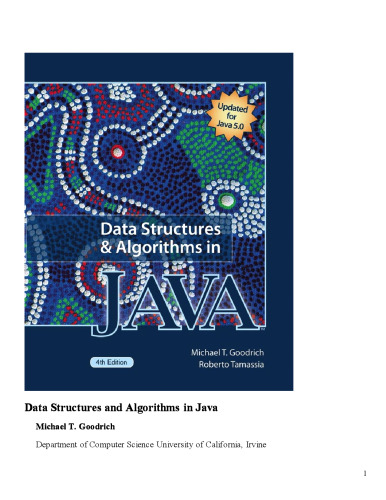 Data Structures and Algorithms in Java