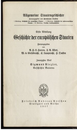 Geschichte Baierns / bis 995