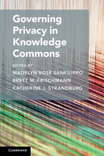 Governing Privacy In Knowledge Commons