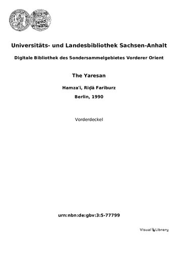 The Yaresan: a sociological, historical, and religio-historical study of a Kurdish community