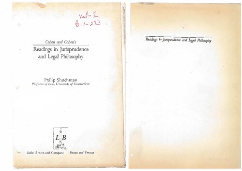 Readings in Jurisprudence and Legal Philosophy-1