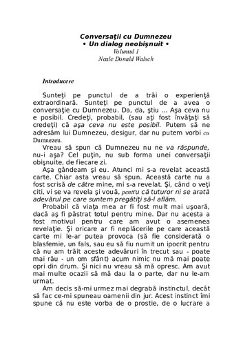 Conversatii cu Dumnezeu vol.1