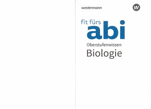 Fit Fürs Abi - Biologie Oberstufenwissen