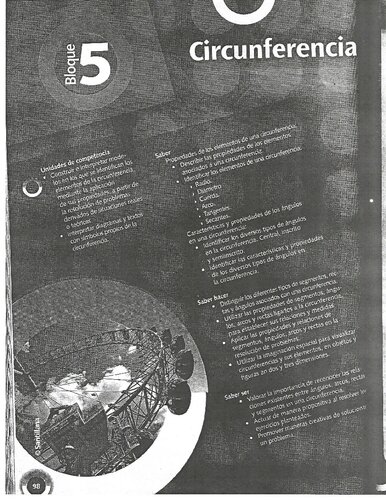 Matemáticas II. Cap. 5 círculo