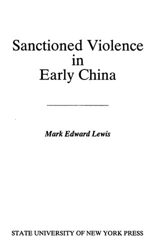 Sanctioned Violence in Early China