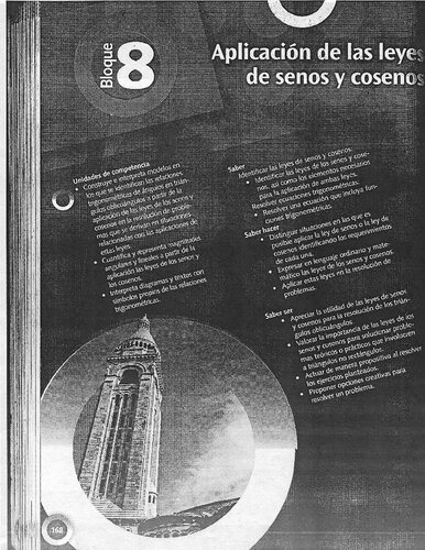 Matemáticas II. Cap 8 Ley de senos y cosenos