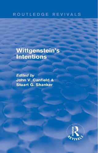 Wittgenstein's Intentions