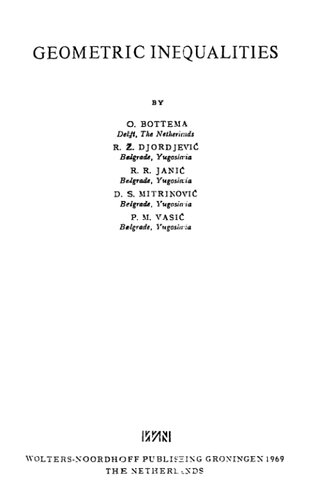 Geometric inequalities