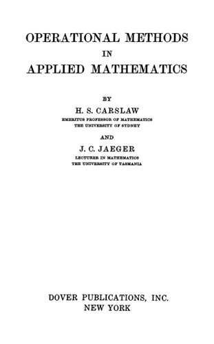 Operational methods in applied mathematics