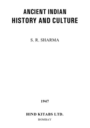 Ancient Indian History And Culture