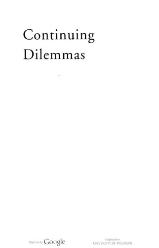 Continuing Dilemmas: Understanding Social Consciousness