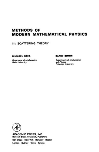 Methods of modern mathematical physics: III Scattering theory