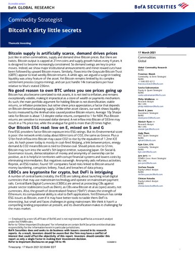 Commodity Strategist: Bitcoin's dirty little secrets