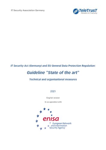 IT Security Act (Germany) and EU General Data Protection Regulation: Guideline 