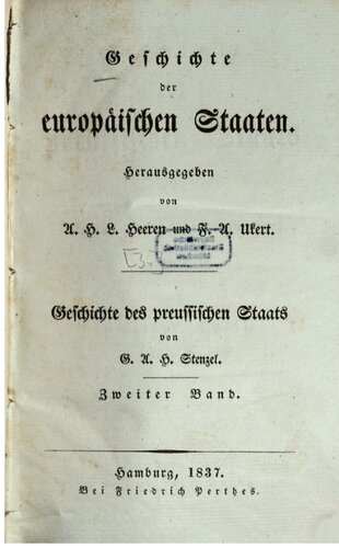 Geschichte des preussischen Staats