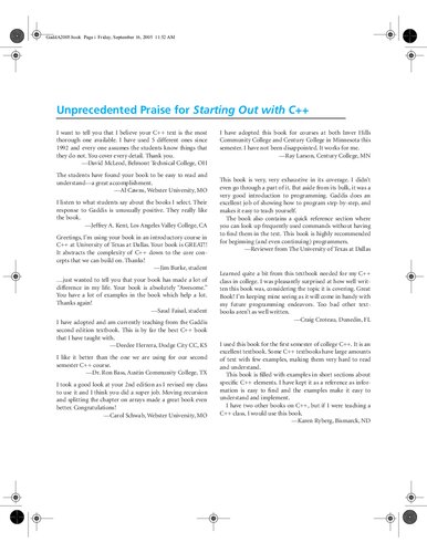 Starting Out with C++: Early Objects (Formerly Alternate Edition)