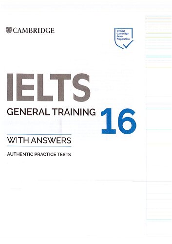 IELTS 16 General Training Student's Book with Answers with Audio with Resource Bank (IELTS Practice Tests)
