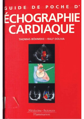 Guide De Poche D'échographie Cardiaque (ATLAS DE POCHE) (French Edition)