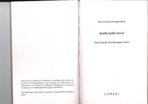 Antifa heißt Anruf!: Organizing als Strategie gegen Rechts