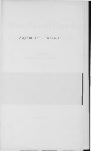 Zapomnieć Foucaulta