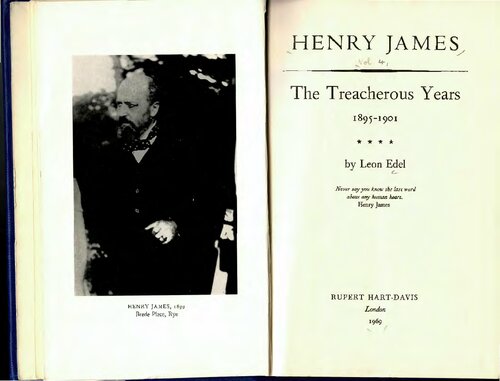 Henry James: The Treacherous Years 1895-1901