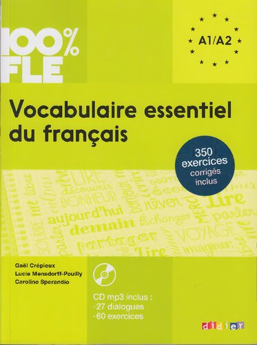 Vocabulaire Essentiel Du Francais: Livre A1/A2