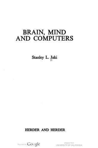 Brain, Mind and Computers