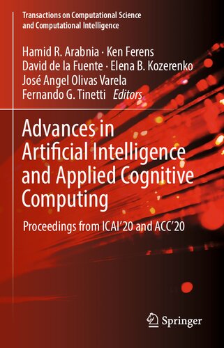 Advances in Artificial Intelligence and Applied Cognitive Computing: Proceedings from ICAI’20 and ACC’20