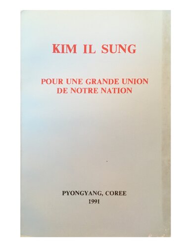 Pour una grande union de notre nation