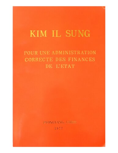 Pour una administration correcte des finances de l’etat