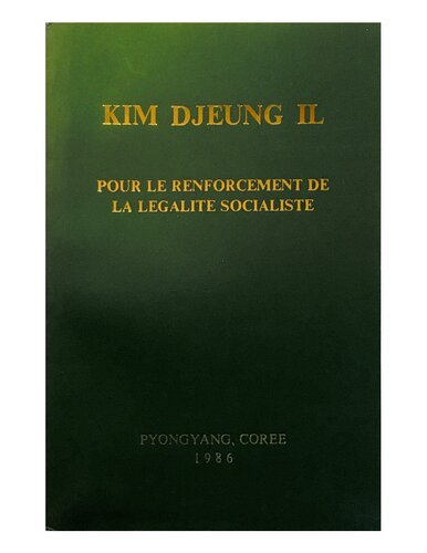 Pour le renforcement de la legalite socialiste