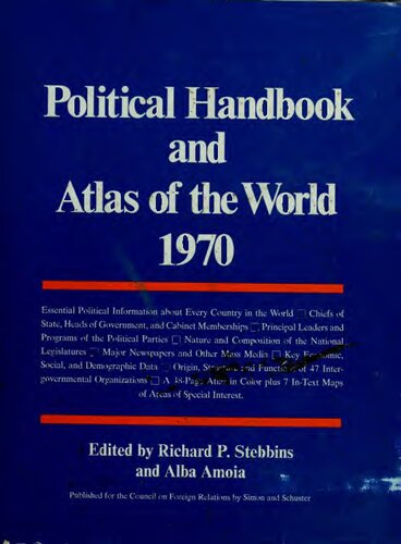 Political handbook and atlas of the world, 1970