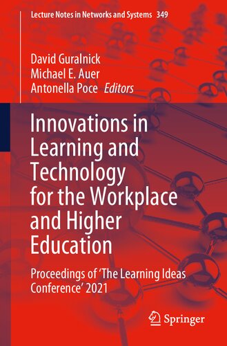 Innovations in Learning and Technology for the Workplace and Higher Education: Proceedings of ‘The Learning Ideas Conference’ 2021