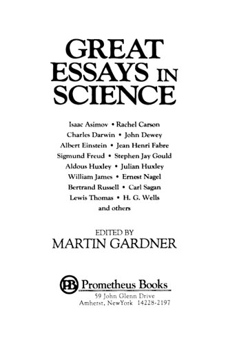 Great essays in science